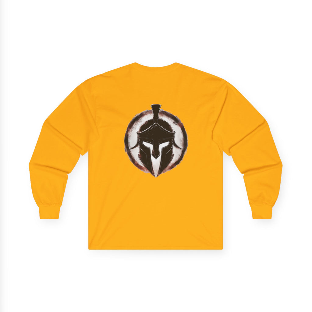 Christian Long Sleeve Tee - Bold Psalms 118:10 Faith Statement