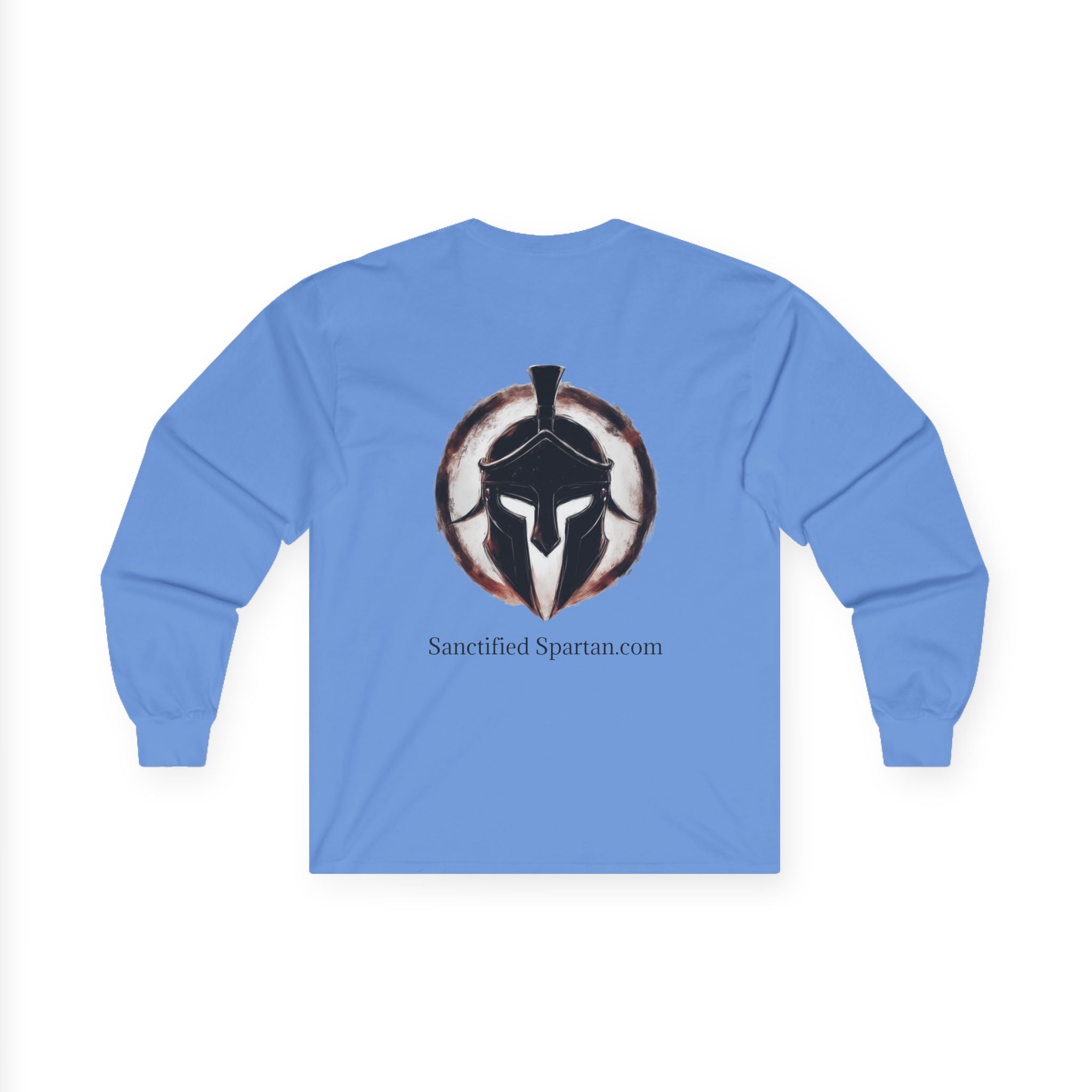 Men's Inspirational Long Sleeve Tee - Strong Biblical Quote