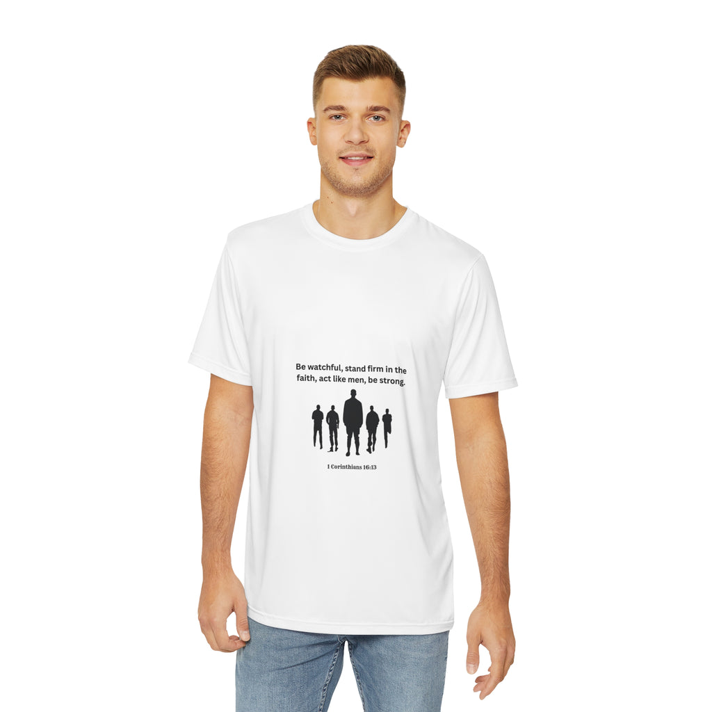 Inspirational Men's Tee - Biblical Quote Design