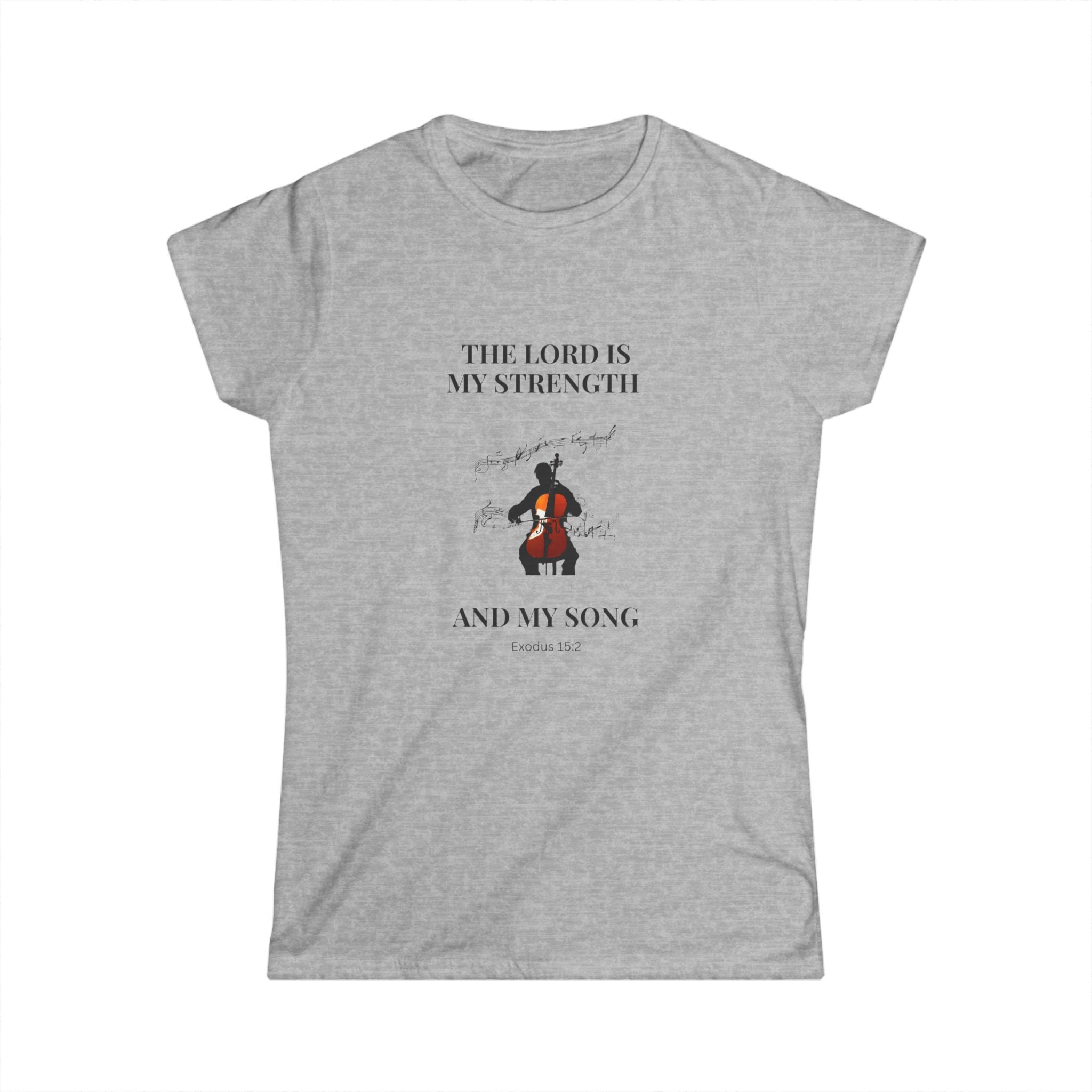Inspirational Women's Softstyle Tee - Faith-Based Gift, Music Lover Tee, Spiritual Apparel, Motivational Shirt, Christian Outfit, [...]
