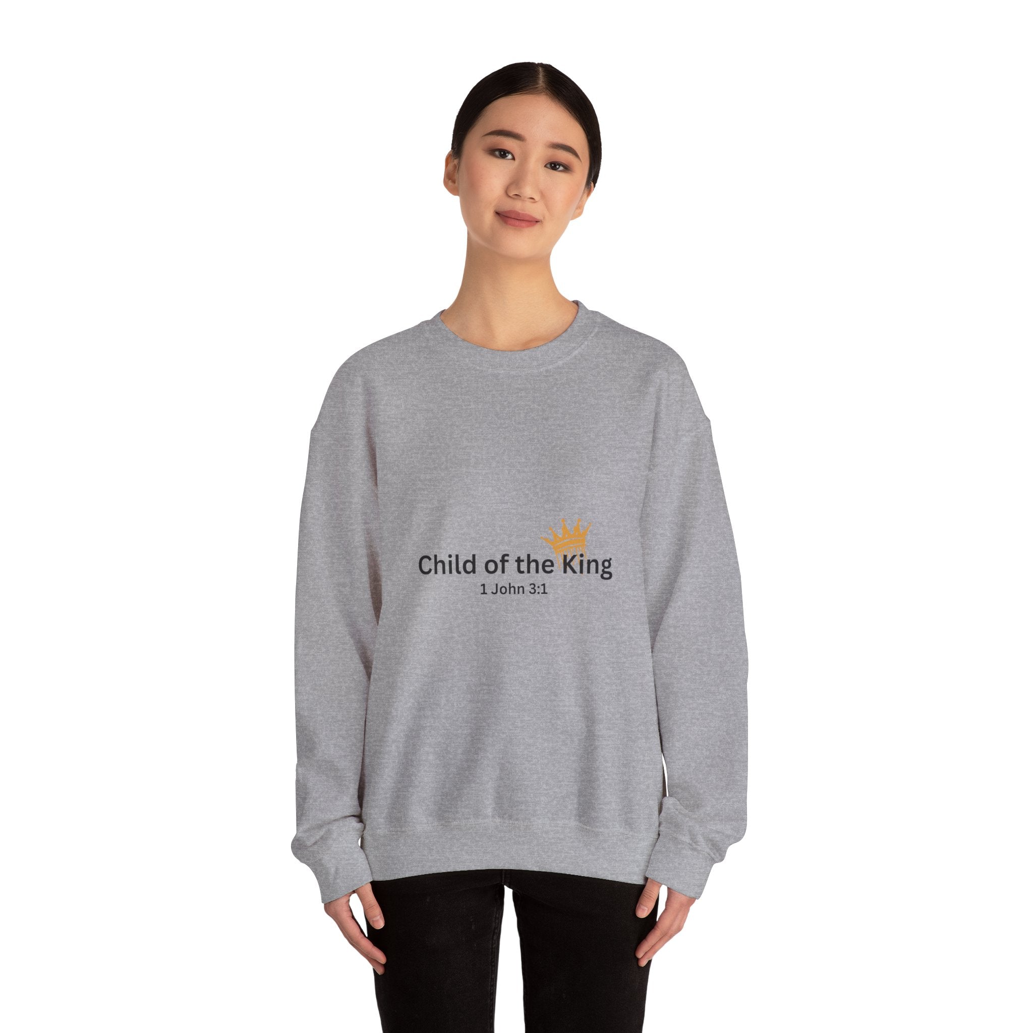 Child of the King Crewneck Sweatshirt for the Bold Spirit