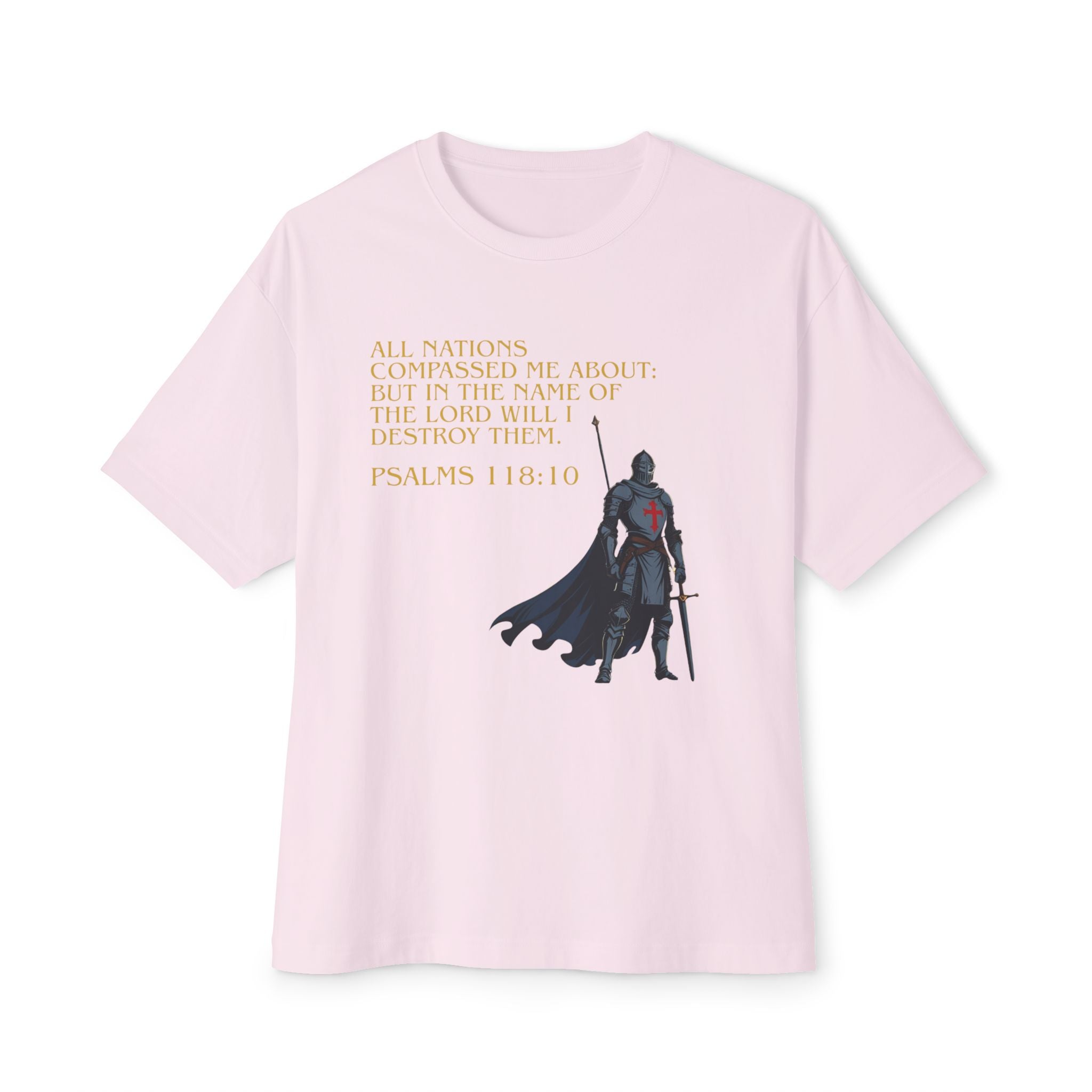 Faith Statement Boxy Tee - Psalms 118:10
