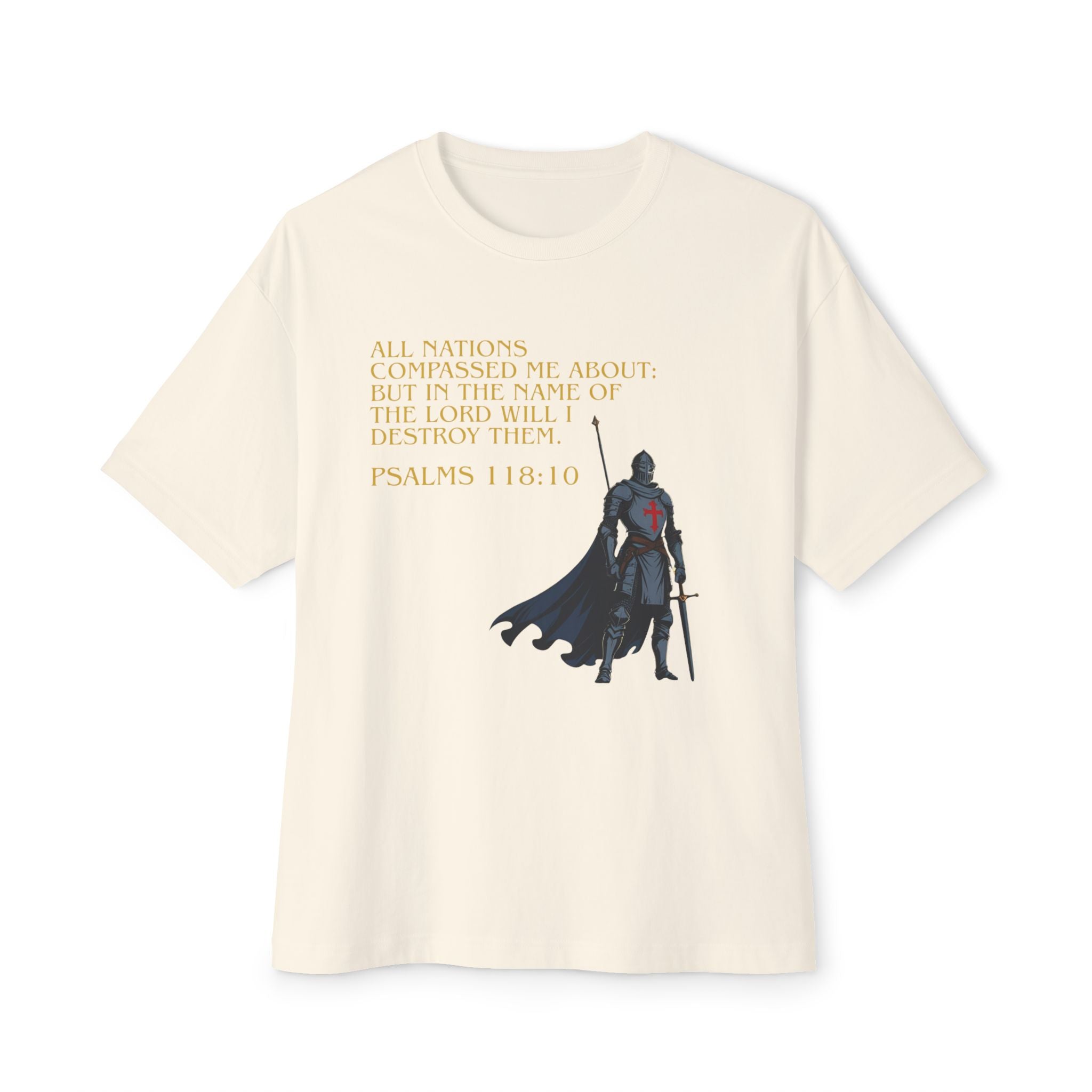 Faith Statement Boxy Tee - Psalms 118:10