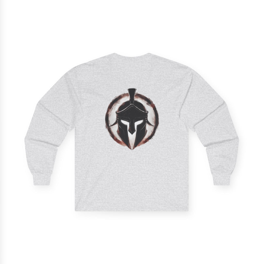 Christian Long Sleeve Tee - Bold Psalms 118:10 Faith Statement