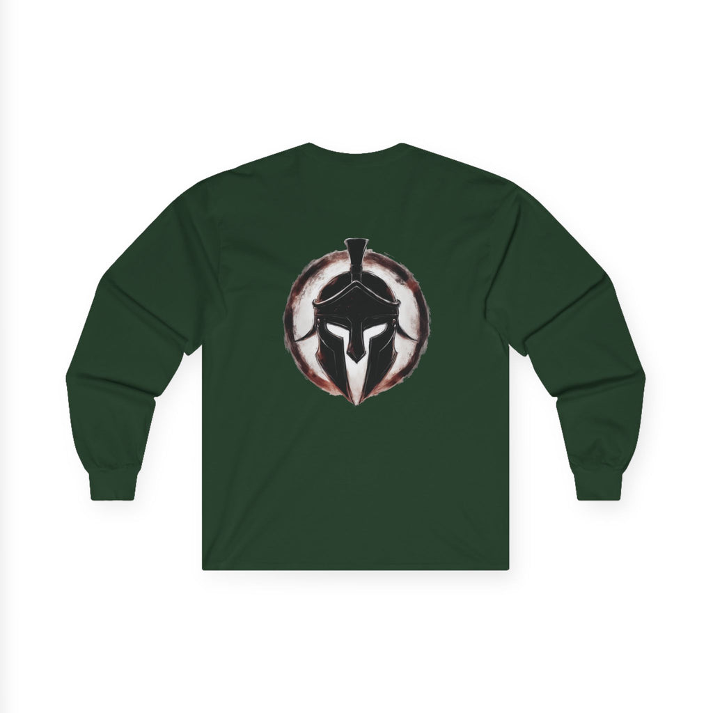 Christian Long Sleeve Tee - Bold Psalms 118:10 Faith Statement