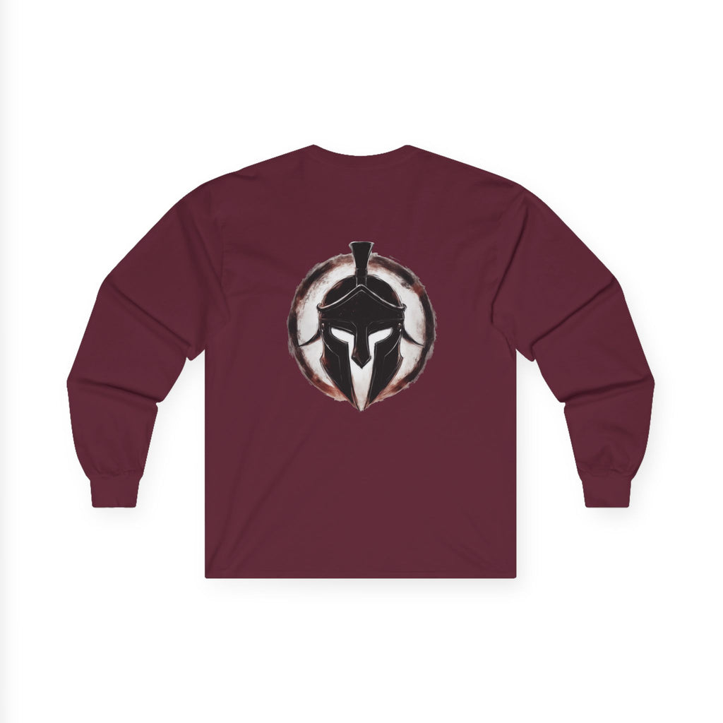 Christian Long Sleeve Tee - Bold Psalms 118:10 Faith Statement