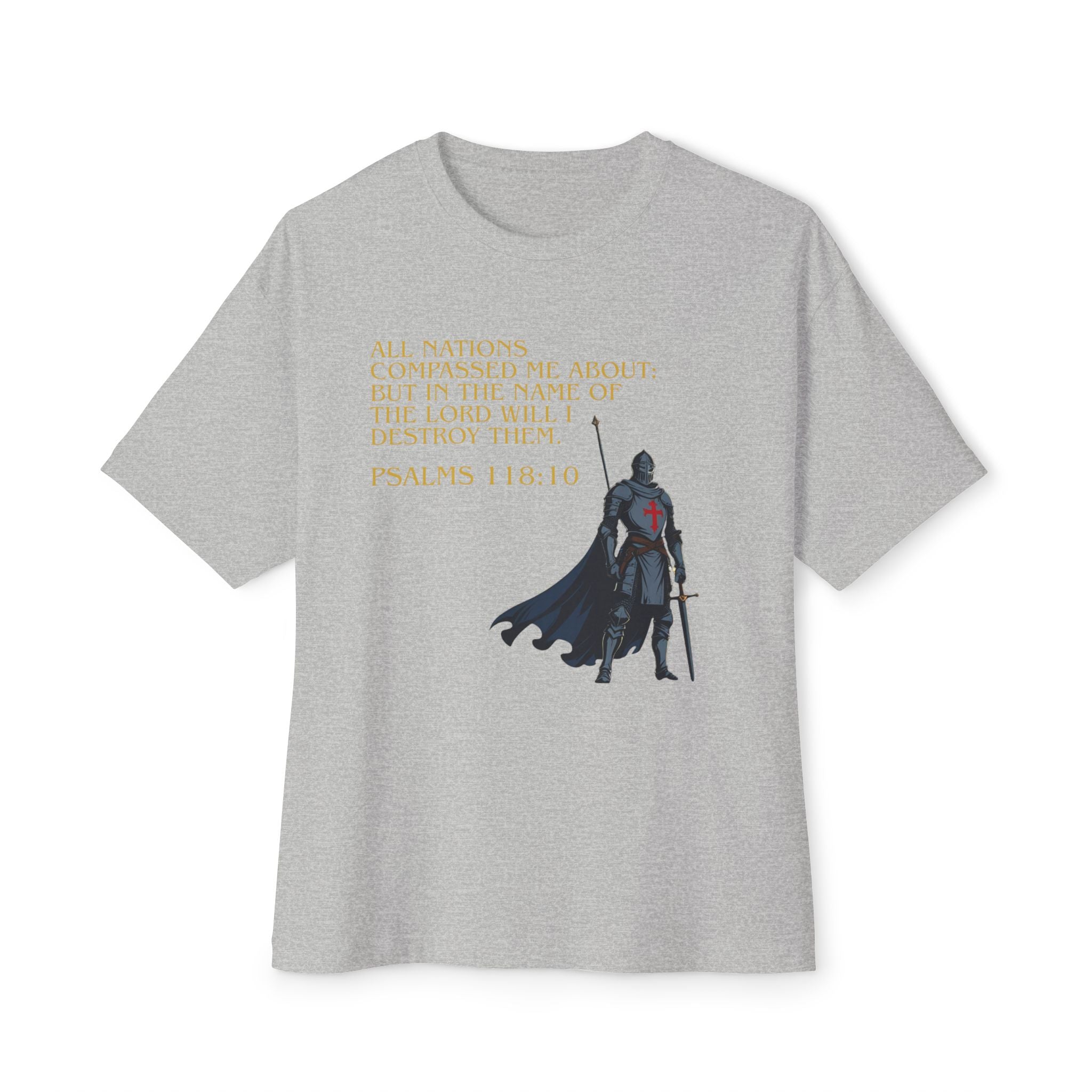 Faith Statement Boxy Tee - Psalms 118:10