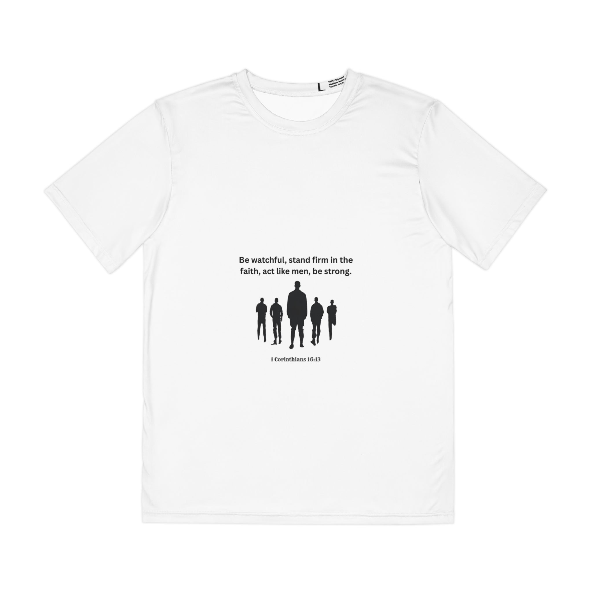 Inspirational Men's Tee - Biblical Quote Design