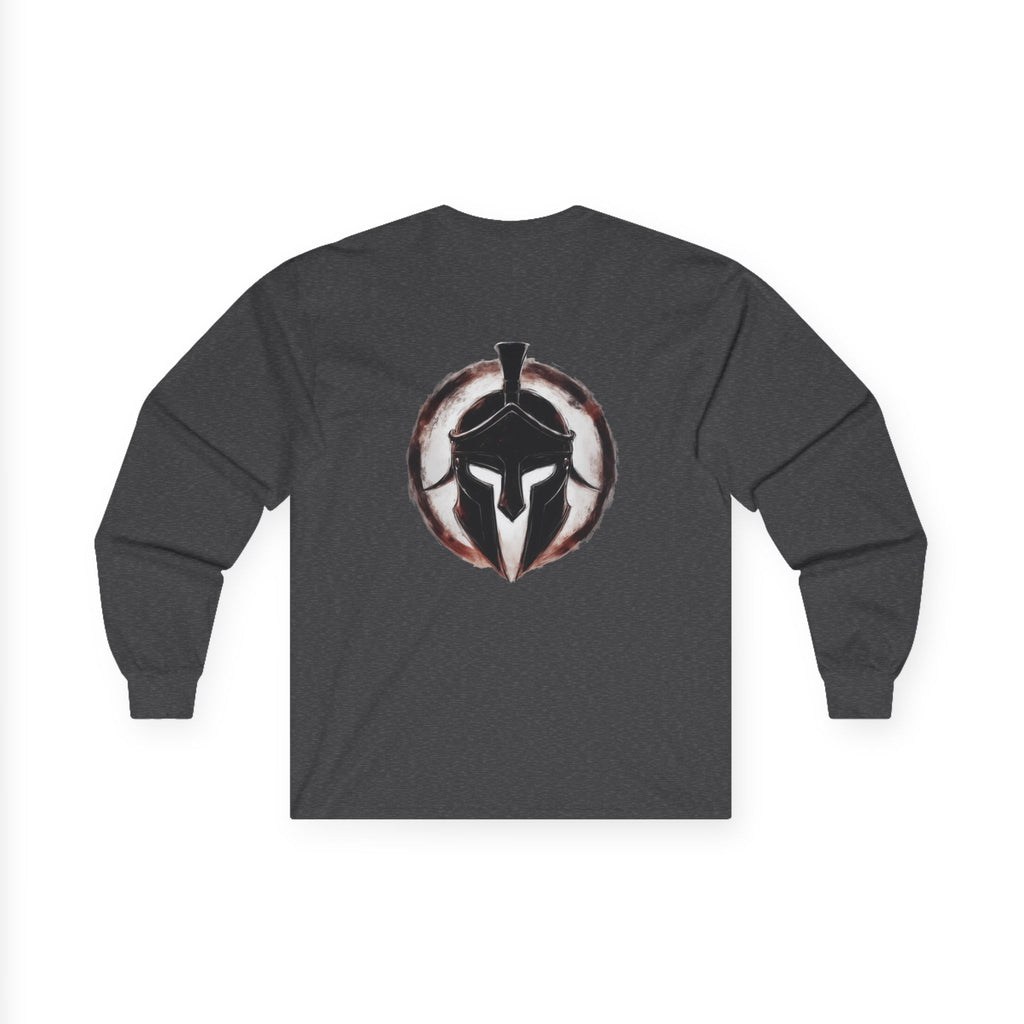 Christian Long Sleeve Tee - Bold Psalms 118:10 Faith Statement