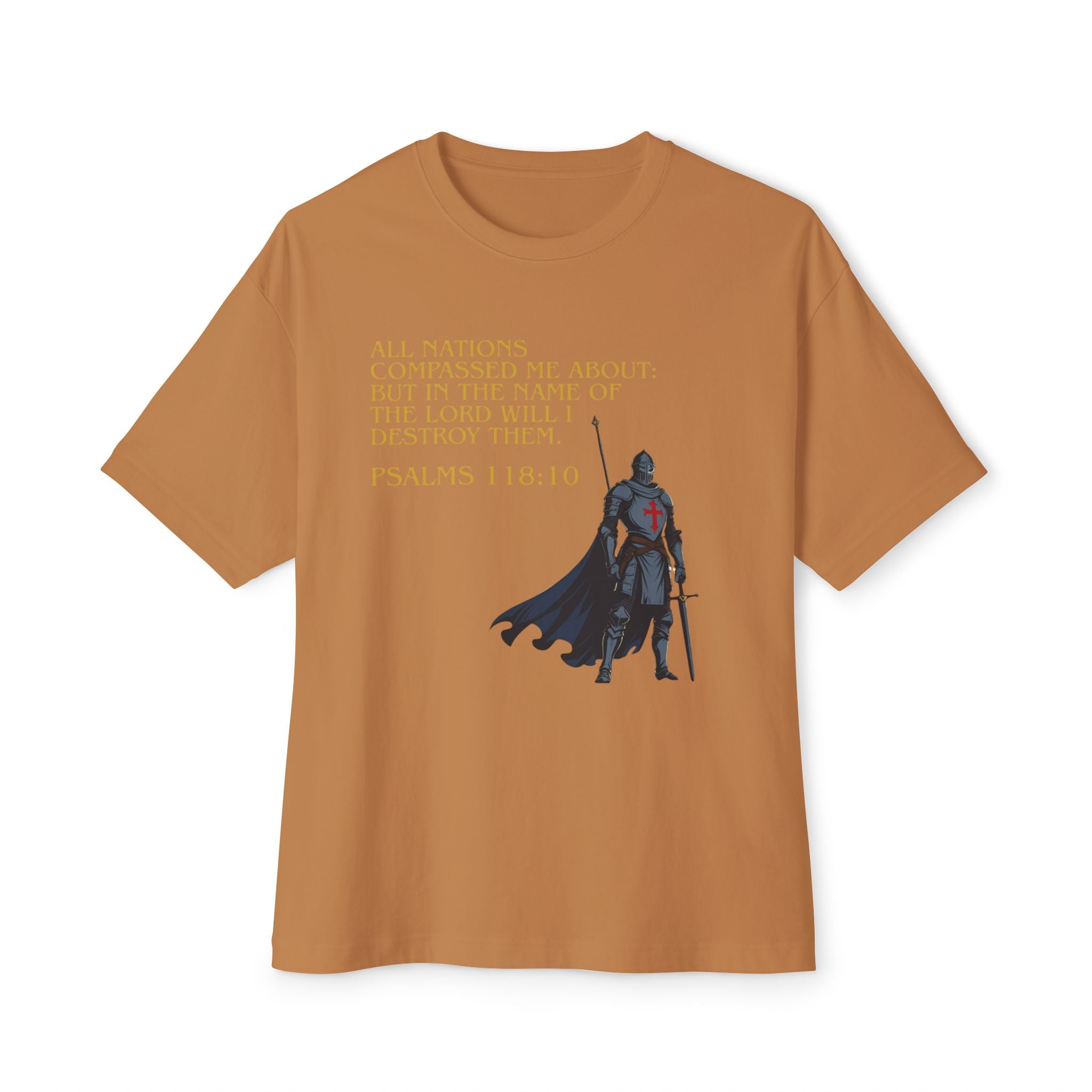 Faith Statement Boxy Tee - Psalms 118:10