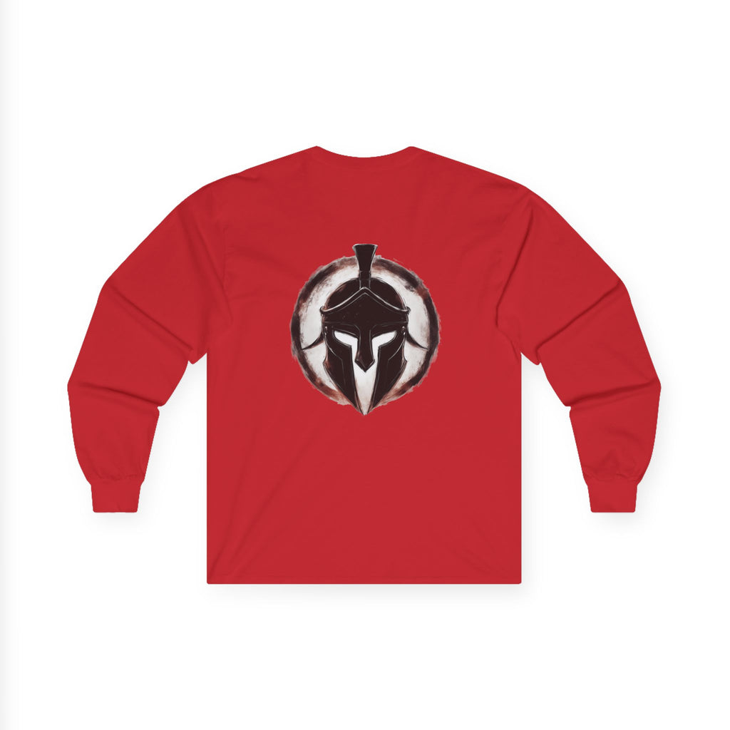 Christian Long Sleeve Tee - Bold Psalms 118:10 Faith Statement