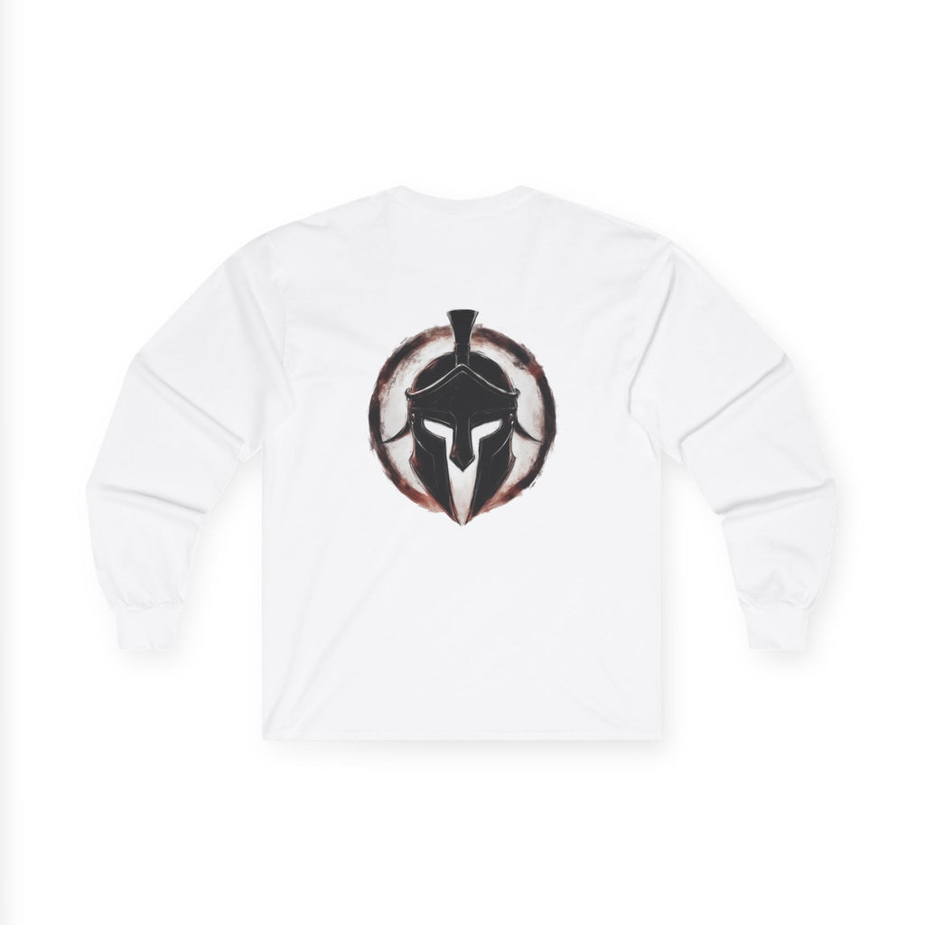 Christian Long Sleeve Tee - Bold Psalms 118:10 Faith Statement