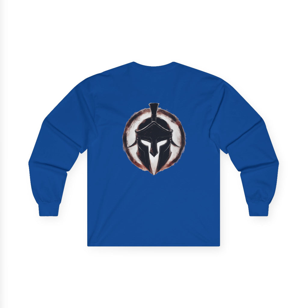 Christian Long Sleeve Tee - Bold Psalms 118:10 Faith Statement